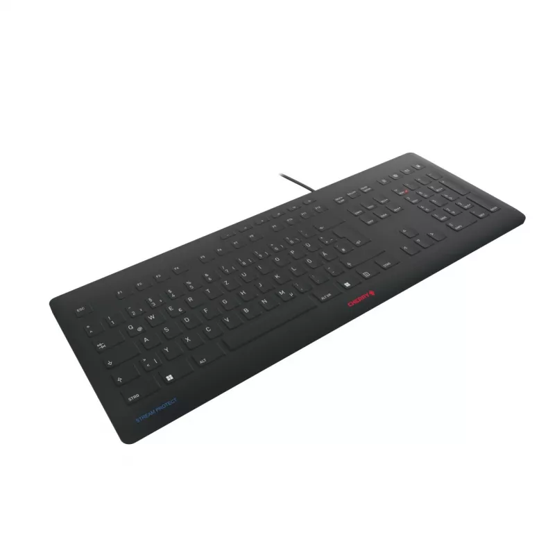 Teclado CHERRY Stream JK-8502DE-2 USB QWERTZ alemán negro con cable 115 teclas