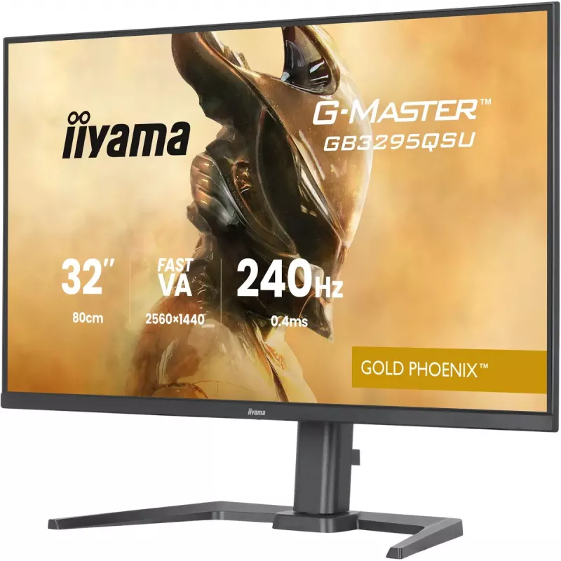 Monitor IIYAMA G-MASTER GB3295QSU-B1 31.5 pulgadas (80 cm) Quad HD 2560x1440 LED, altavoces, hub USB 3.2, altura ajustable, VESA