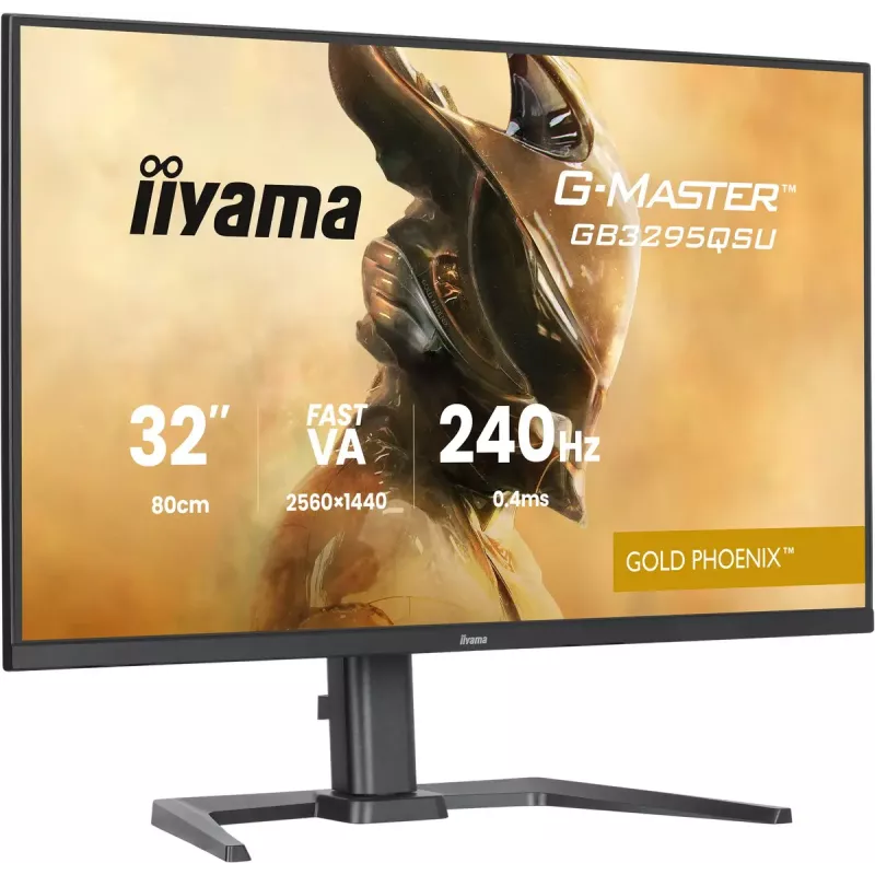 Monitor IIYAMA G-MASTER GB3295QSU-B1 31.5 pulgadas (80 cm) Quad HD 2560x1440 LED, altavoces, hub USB 3.2, altura ajustable, VESA