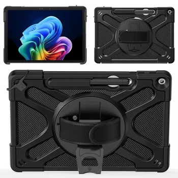 eSTUFF ES68290014-BULK funda para Microsoft Surface Pro 12, con correa de mano y de hombro