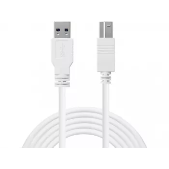 Cable Sandberg USB 3.0 A-B 1,8 m, 1,8 m, USB A, USB B, USB 3.2 Gen 1 (3.1 Gen 1), 5 Gbit/s, blanco