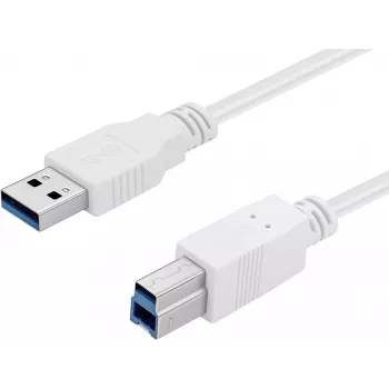 Cable Sandberg USB 3.0 A-B 1,8 m, 1,8 m, USB A, USB B, USB 3.2 Gen 1 (3.1 Gen 1), 5 Gbit/s, blanco