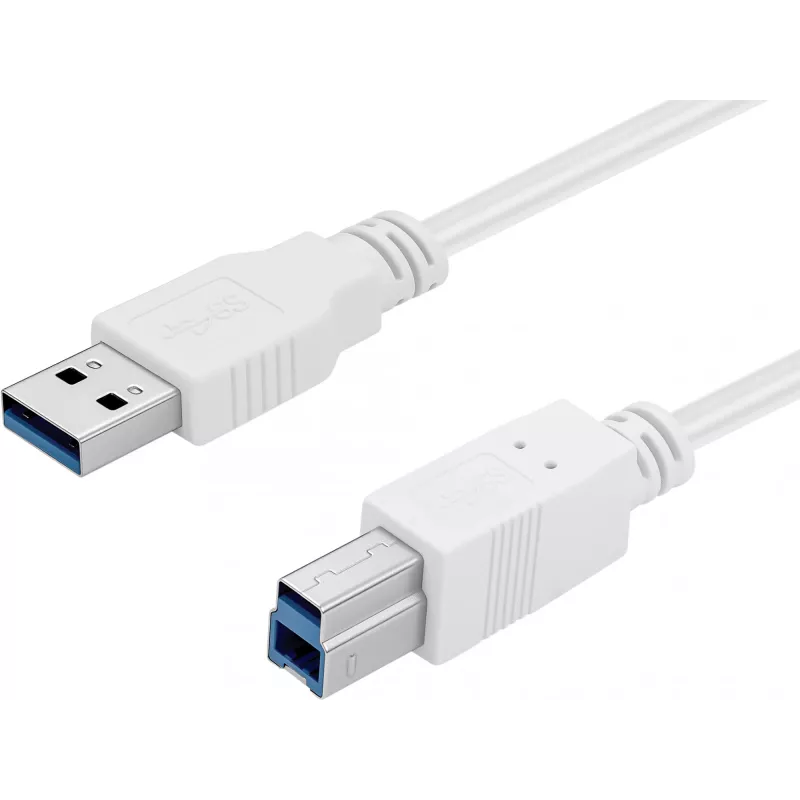 Cable Sandberg USB 3.0 A-B 1,8 m, 1,8 m, USB A, USB B, USB 3.2 Gen 1 (3.1 Gen 1), 5 Gbit/s, blanco
