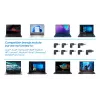 Fuente de alimentación universal para portátil/notebook Manhattan UE, 65 W, automática con 9 puntas de conector, compatible con la mayoría de portátiles, ideal como fuente de alimentación de repuesto, cable de red UE, compatible con, entre otros: Acer, Asus, Dell, Fujitsu, HP, Lenovo, Samsung, Toshiba y más