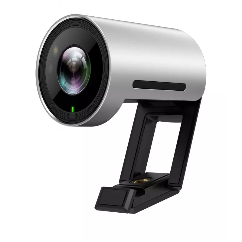 Webcam Yealink UVC30 Ultra HD 4K para PC – 8,51 MP, 3840×2160, USB 3.2 Gen 1, soporte con clip, negro/plata