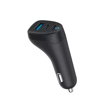eSTUFF INFINITE Triple Car Charger cargador de coche, 100 W, 2x USB-C + 1x USB-A (ES631035)