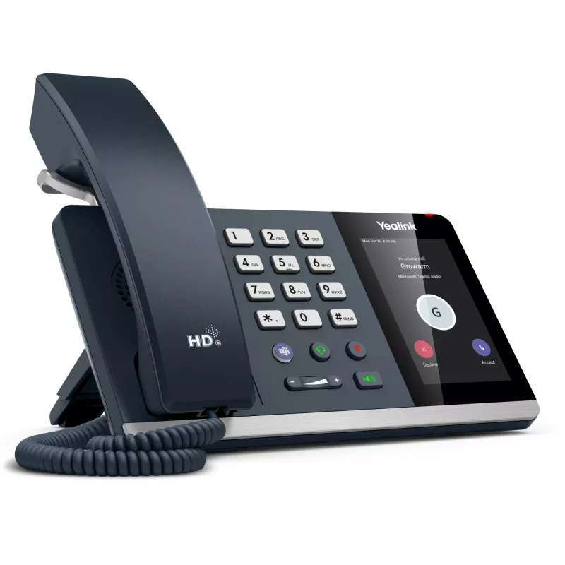Teléfono IP Yealink MP54 Microsoft Teams Edition con auricular cableado Android