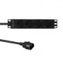 PDU de rack Lanview LVR-2MSCH-SCH-C13-4 – Unidad de distribución de corriente Lanview modelo LVR-2MSCH-SCH-C13-4