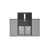 Soporte de monitor Vivolink VLMW-FLEXI-L ajustable en altura y orientable