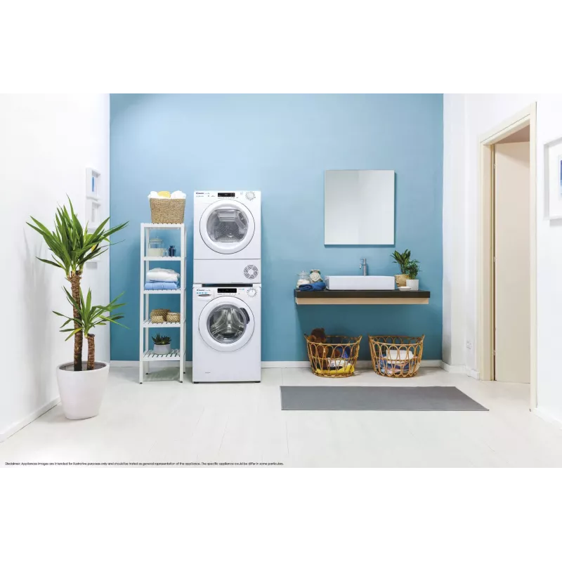 Secadora Candy Smart Pro CSOE H9A2TE-S independiente de carga frontal 9 kg blanca