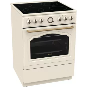 Cocina Gorenje GECS6B70CLI independiente con placa vitrocerámica beige