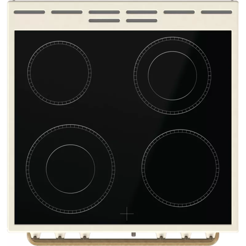 Cocina Gorenje GECS6B70CLI independiente con placa vitrocerámica beige
