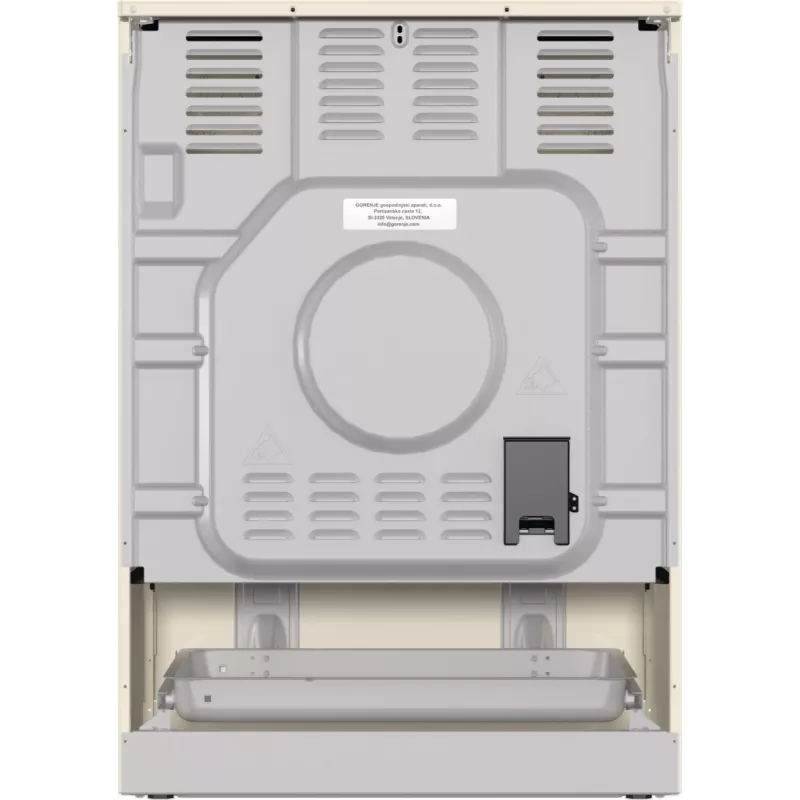 Cocina Gorenje GECS6B70CLI independiente con placa vitrocerámica beige