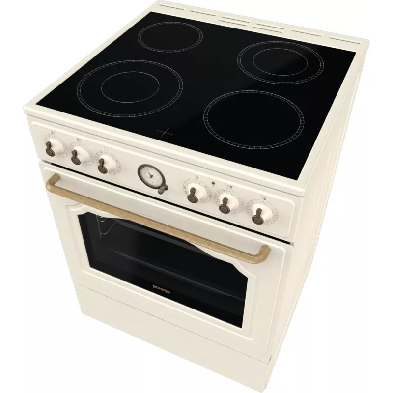 Cocina Gorenje GECS6B70CLI independiente con placa vitrocerámica beige