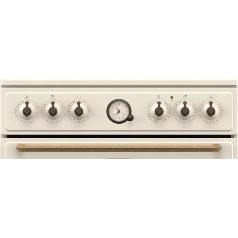 Cocina Gorenje GECS6B70CLI independiente con placa vitrocerámica beige