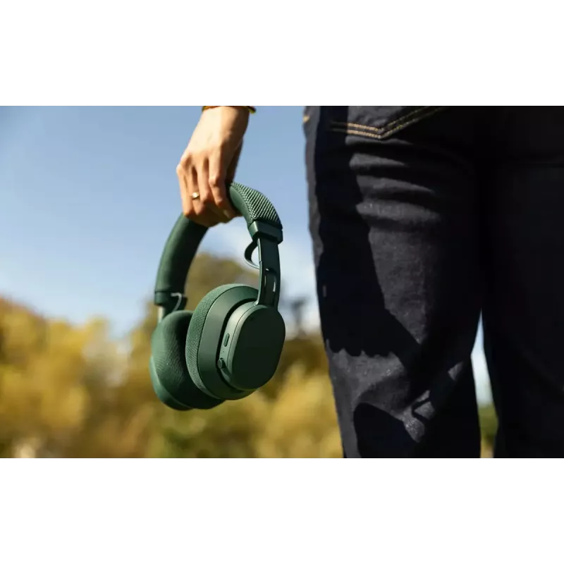 Auriculares de diadema inalámbricos Fairphone Fairbuds XL – Bluetooth, USB-C, llamadas y música, 20–20000 Hz, 10 m de alcance, verdes