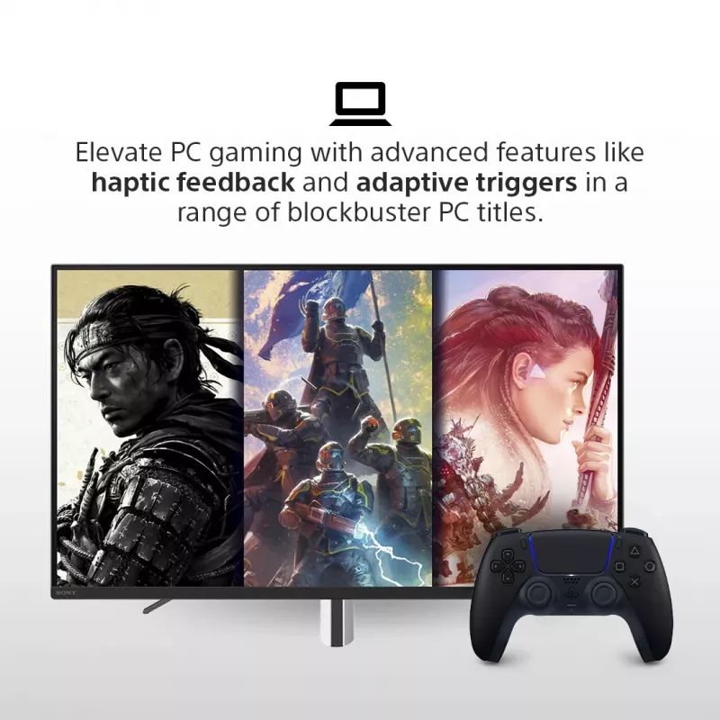 Mando Sony DualSense v3 negro — Bluetooth/USB, PS5, batería integrada, USB-C, con cable e inalámbrico