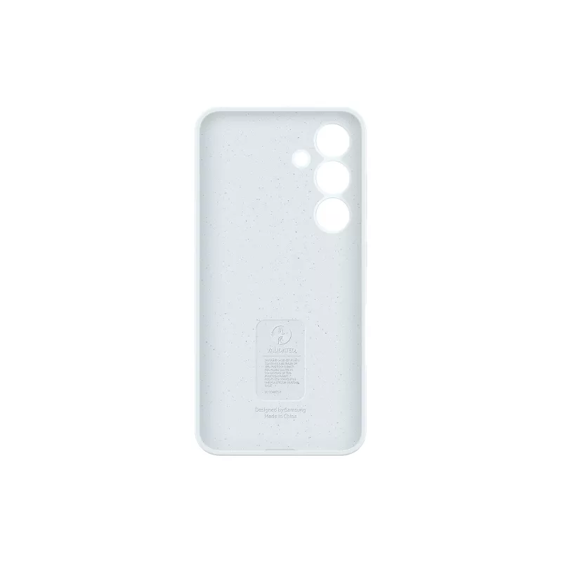 Funda de silicona para smartphone Samsung Galaxy S24 – blanca, para pantallas de 6,2