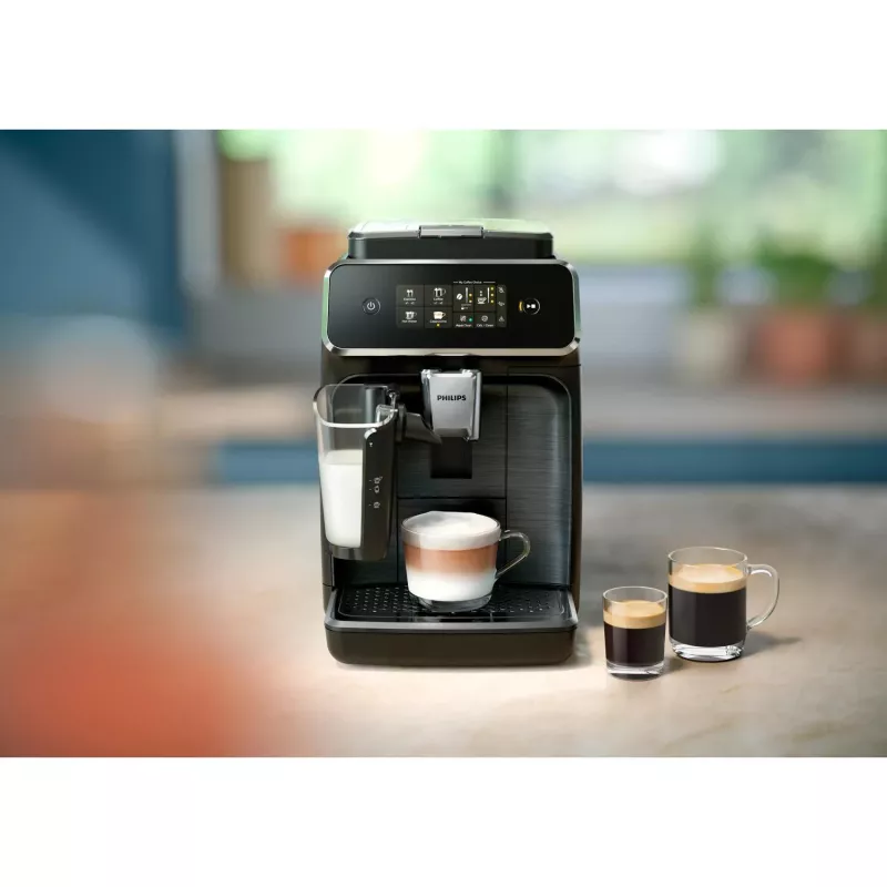 Philips Series 2300 EP2339/40 LatteGo cafetera espresso automática, Black Panthera/Chrome
