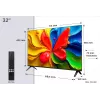TV TCL 32V4C QLED 32 pulgadas (81,3 cm) HD 1366×768 Wi‑Fi Ethernet negro