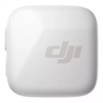 Transmisor de micrófono bodypack inalámbrico DJI CP.RN.00000430.01 — 100–20000 Hz, pila de 3,87 V, hasta 11,5 h, blanco, 26,1×26,6×16 mm