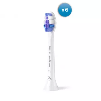 Philips Sensitive HX6056/87 pack de 6 cabezales de cepillo 6 uds. blanco