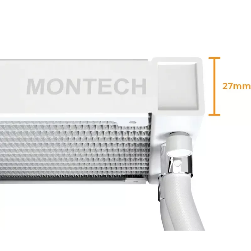 Montech HyperFlow Digital 240 refrigeración líquida todo en uno para procesador 12 cm negro 1 ud.