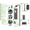 Unidad de distribución de corriente (PDU) APC APDU9981EU3 24 salidas AC 0U Negro