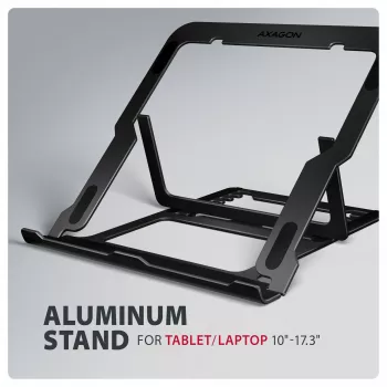 Soporte para portátil de aluminio Axagon STND-LAB tamaño 10