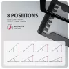 Soporte para portátil de aluminio Axagon STND-LAB tamaño 10 inch–17,3 inch. Altura y ángulo ajustables en ocho posiciones. Versión negra.
