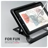 Soporte para portátil de aluminio Axagon STND-LAB tamaño 10 inch–17,3 inch. Altura y ángulo ajustables en ocho posiciones. Versión negra.