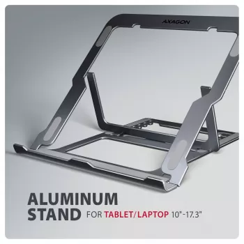 Soporte de aluminio Axagon STND-LAG para portátiles de 10