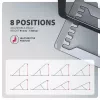 Soporte de aluminio Axagon STND-LAG para portátiles de 10 inch–17,3 inch. Ocho alturas y ángulos de inclinación ajustables. Acabado gris.
