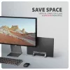 Soporte de aluminio Axagon STND-VG para inserción vertical de portátiles de 10