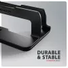 Soporte de aluminio Axagon STND-VB para colocación vertical de portátiles de 10