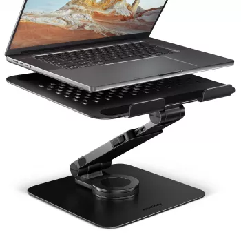 Soporte para portátil AXAGON STND-LRB — aluminio, giro 360°, para 10