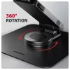 Soporte para portátil AXAGON STND-LRB — aluminio, giro 360°, para 10 inch–17,3 inch, altura ajustable hasta 26 cm, inclinación 0–180°, negro