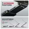 Soporte para portátil AXAGON STND-LRB — aluminio, giro 360°, para 10 inch–17,3 inch, altura ajustable hasta 26 cm, inclinación 0–180°, negro