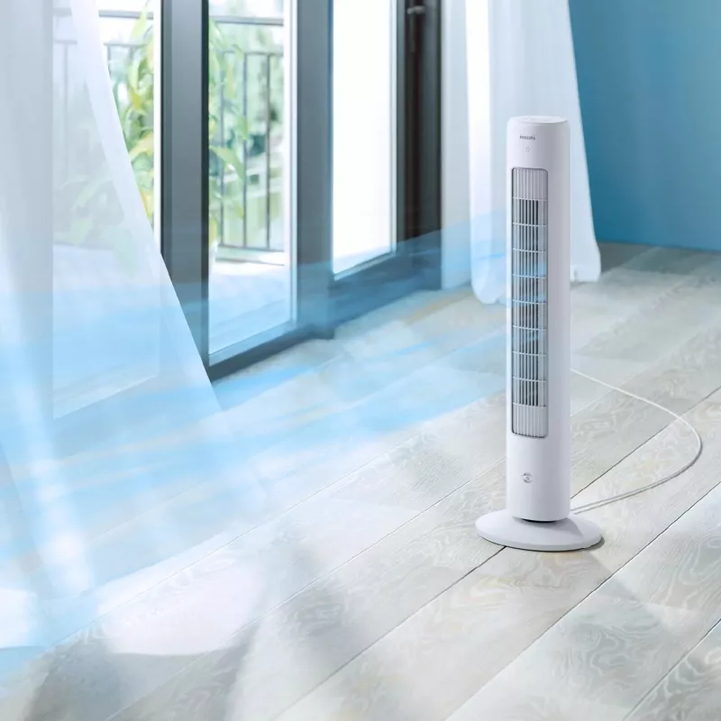 Ventilador de torre para hogar Philips serie 5000 blanco CX5535/00