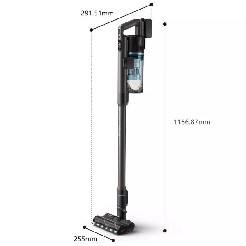 Aspirador de escoba/escoba eléctrica Philips XC7163/01 aspirador de escoba 2 en 1 batería seco y húmedo sin bolsa 0,6 l azul