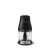 Picadora eléctrica Philips HR1501/00 1 L 450 W negra 5000 rpm recipiente de plástico cuchilla de acero inoxidable 220-240V 50-60Hz