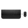 Conjunto de teclado y ratón HP Multi-Device USB/Bluetooth PR585C con reposamuñecas, negro, ratón incluido