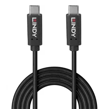 Cable USB Lindy 36976 USB 3.2 Gen 2x2 1 m USB-C Negro