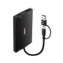 Adaptador de cable de vídeo Lindy 43430 0,11 m USB Type-C 2 x HDMI Negro