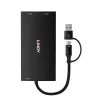 Adaptador de cable de vídeo Lindy 43430 0,11 m USB Type-C 2 x HDMI Negro