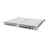 Switch de red MikroTik CRS804-4DDQ-HRM — 10G Ethernet RJ-45 2 puertos, consola RJ-45, gris