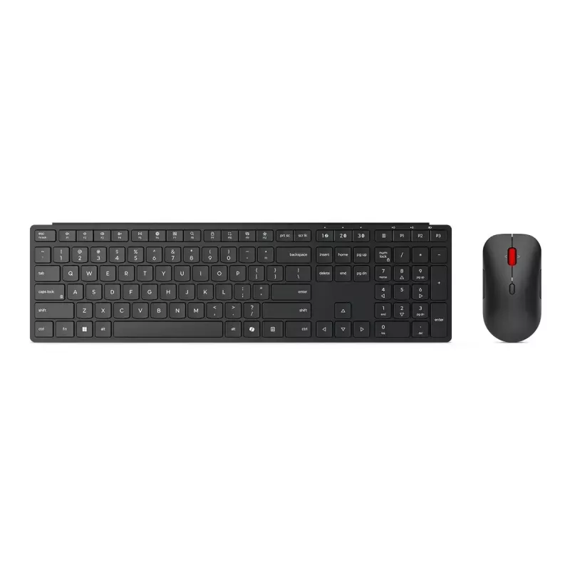 Teclado y ratón Lenovo Multi-Mode Pro Combo 6000-Lituano | Conjunto de teclado y ratón | Inalámbrico | Ratón incluido | Lituano | Bluetooth | Eclipse Negro