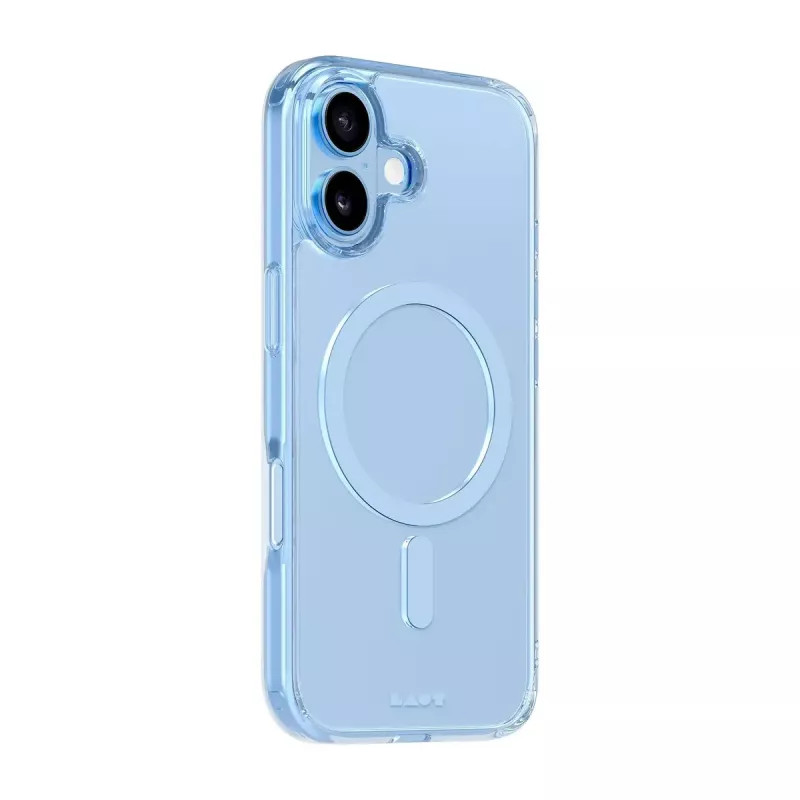 Funda LAUT CRYSTAL FLURO iPhone 17 Azul claro 16 cm