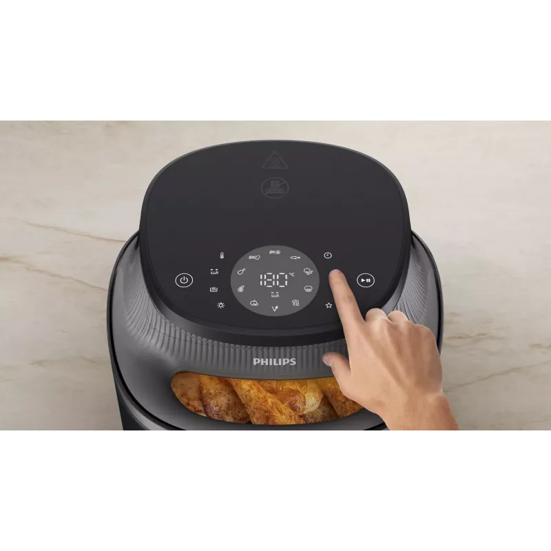 Freidora de aire Philips 3000 Serie NA330/00 — 6,2 l, 1700 W, táctil LED, negra
