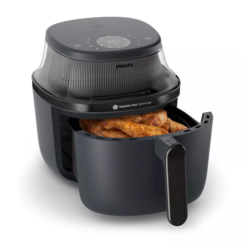 Freidora de aire Philips 3000 Serie NA330/00 — 6,2 l, 1700 W, táctil LED, negra